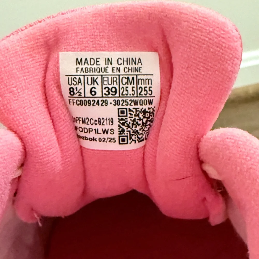 Reebok Women’s Forte Lounger Classic Pink Suede Sneakers Size 8.5 Like New - Picture 7 of 7